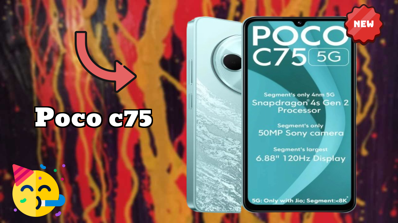 POCO C75 at ₹7,299 - Best Features Highlighted
